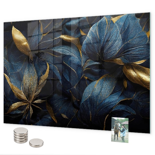 Magnetic board for wall ornamental flowers design