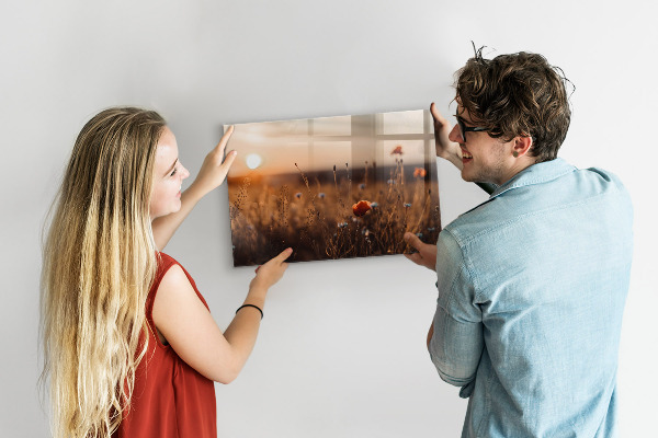 Magnetic board for wall sunrise in the field