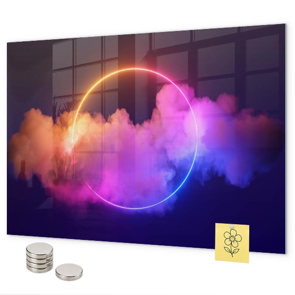 Magnetic board 3D smoke abstraction