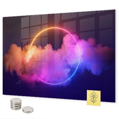 Magnetic board 3D smoke abstraction