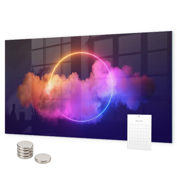 Magnetic board 3D smoke abstraction