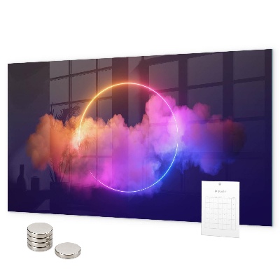 Magnetic board 3D smoke abstraction