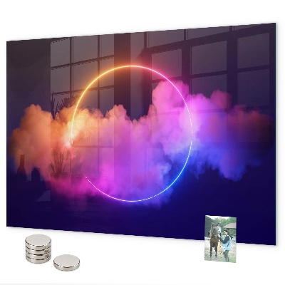 Magnetic board 3D smoke abstraction