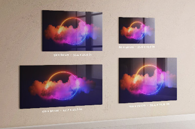 Magnetic board 3D smoke abstraction