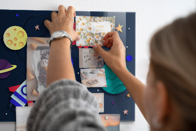Magnetic board for wall children's space design