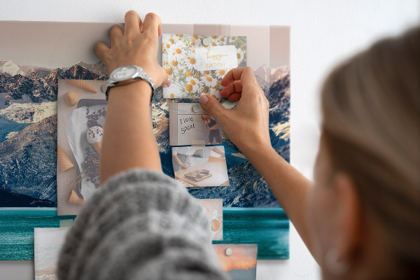 Magnetic wall board whale design