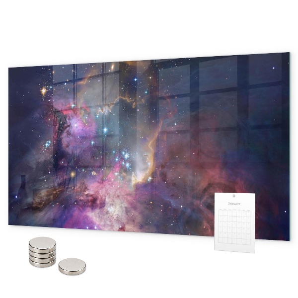 Magnetic board for wall Galaxy World design