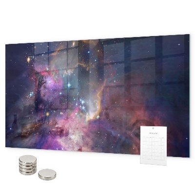 Magnetic board for wall Galaxy World design