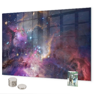 Magnetic board for wall Galaxy World design