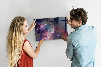 Magnetic board for wall Galaxy World design