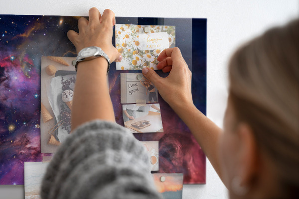 Magnetic board for wall Galaxy World design