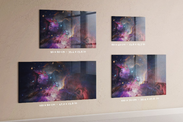 Magnetic board for wall Galaxy World design