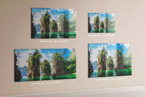 Magnetic board lake trees nature design
