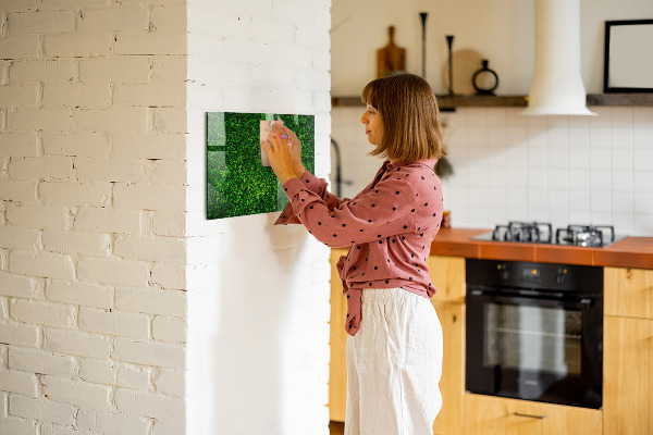 Magnetic board hedge leaves design