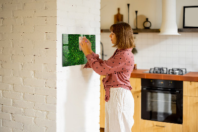 Magnetic board hedge leaves design