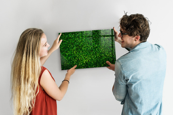 Magnetic board hedge leaves design