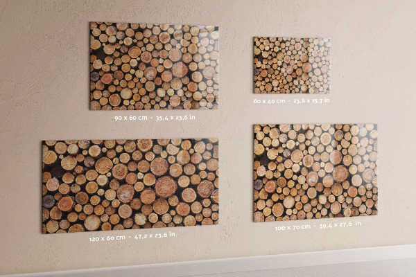 Magnetic wall board tree rings design