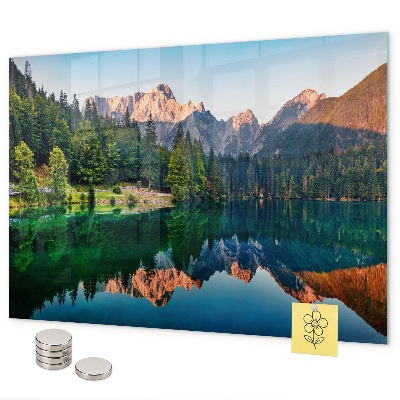 Magnetic wall board lake landscape design
