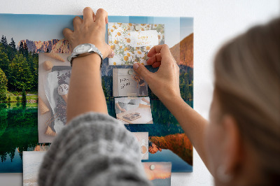 Magnetic wall board lake landscape design