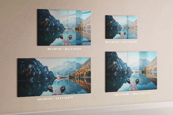 Magnetic board boats on the lake print