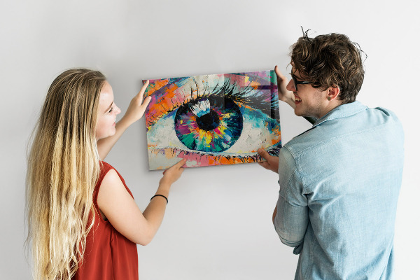 Magnetic board for wall the pupil of the human eye