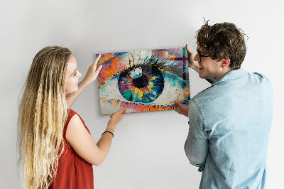 Magnetic board for wall the pupil of the human eye