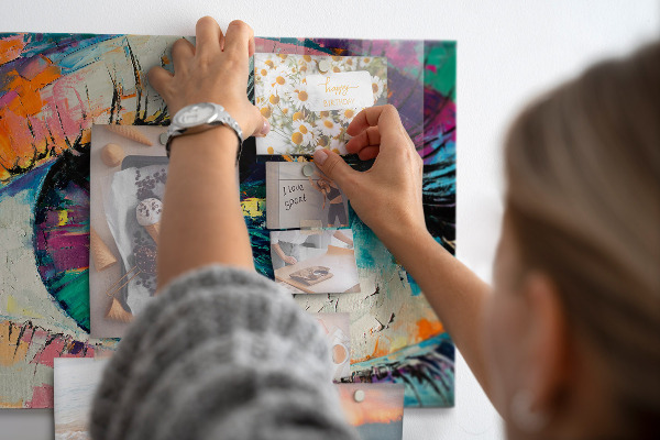 Magnetic board for wall the pupil of the human eye