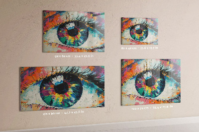 Magnetic board for wall the pupil of the human eye
