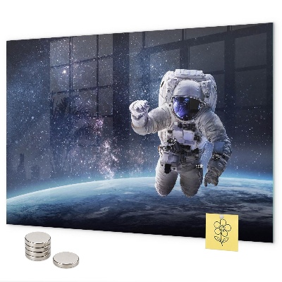 Magnetic board for wall astronaut design