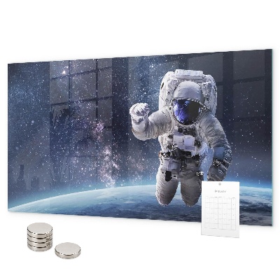 Magnetic board for wall astronaut design