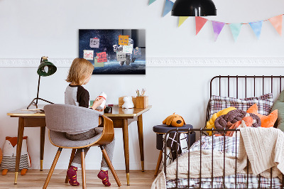 Magnetic board for wall astronaut design