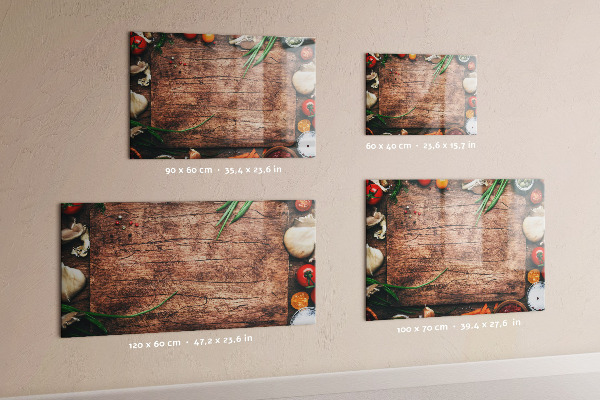 Magnetic wall board cooking board