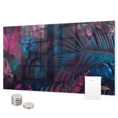 Magnetic board exotic flowers design
