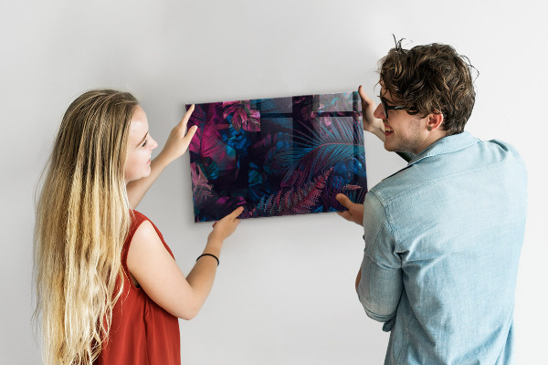Magnetic board exotic flowers design