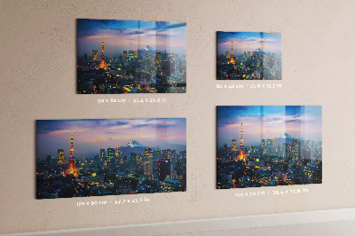 Magnetic board for wall city at night design