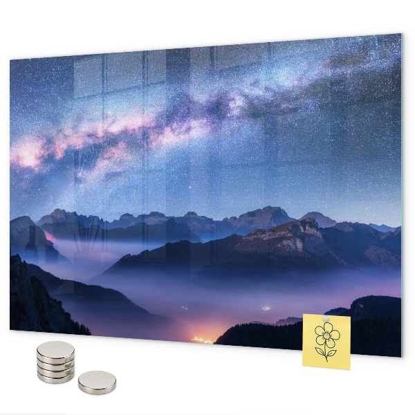 Magnetic board Milky Way design