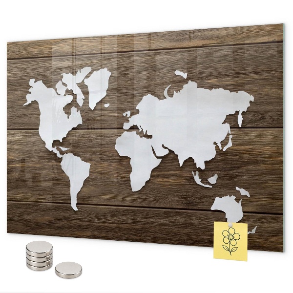 Magnetic World Map Board world map design