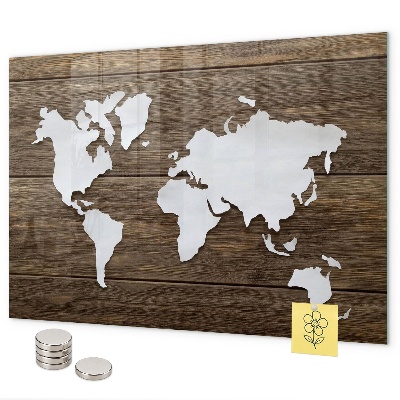 Magnetic World Map Board world map design