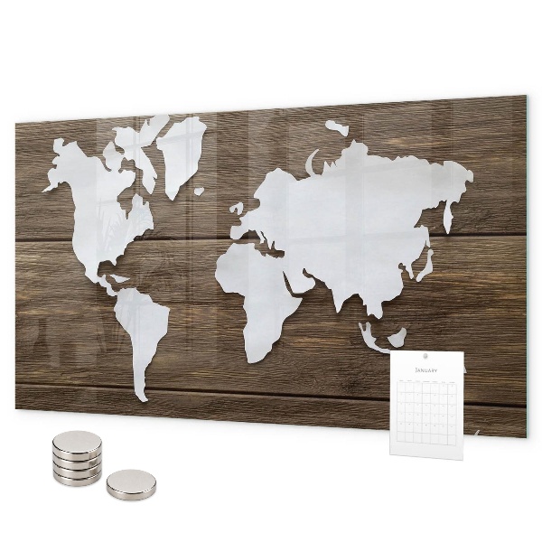 Magnetic World Map Board world map design