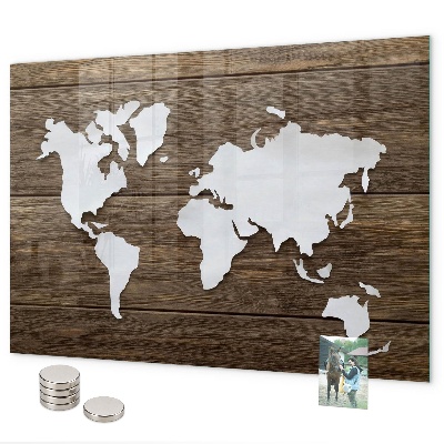 Magnetic World Map Board world map design