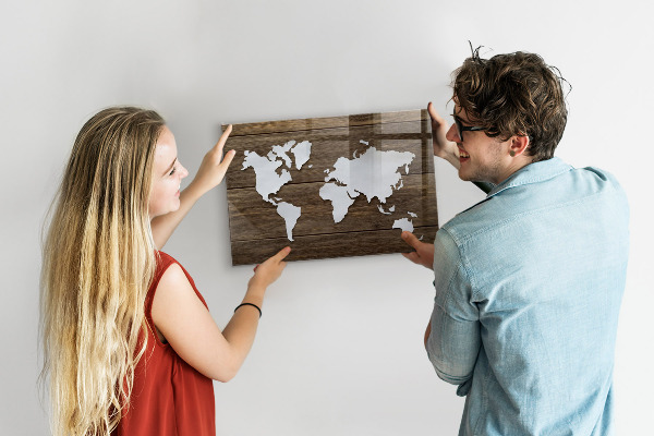 Magnetic World Map Board world map design