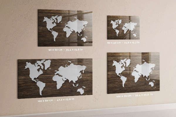 Magnetic World Map Board world map design