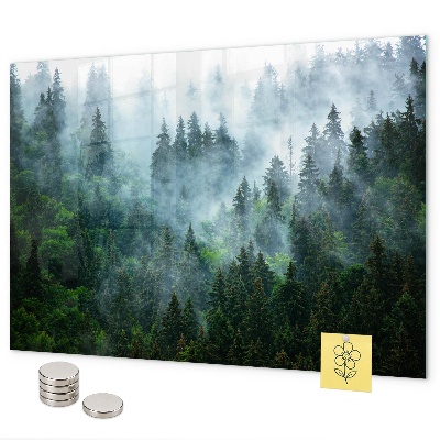Magnetic board misty forest design