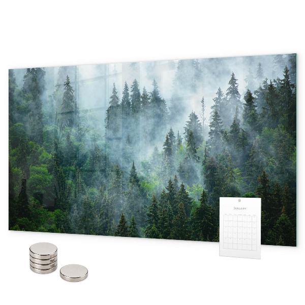 Magnetic board misty forest design