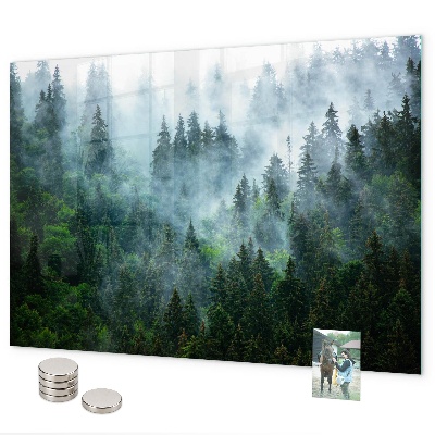 Magnetic board misty forest design