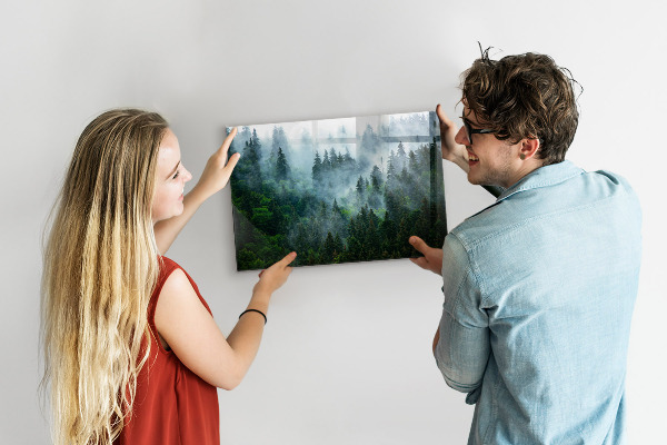 Magnetic board misty forest design