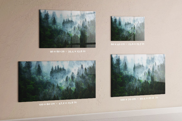 Magnetic board misty forest design