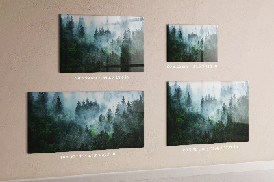 Magnetic board misty forest design