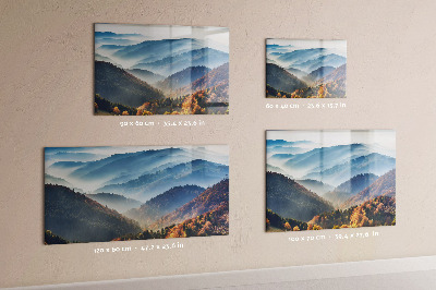 Magnetic wall board mountain landscape design