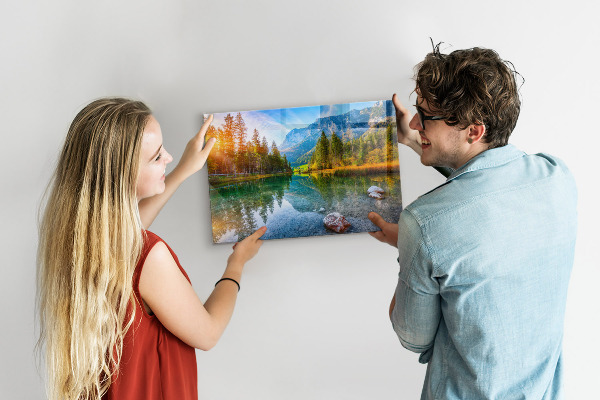 Magnetic wall board river mountain landscape design